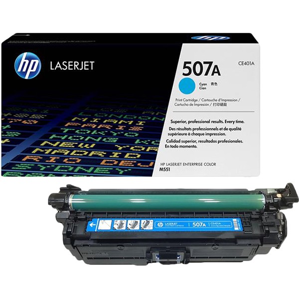 Тонер-картридж HP 507A Cyan LaserJet Toner Cartridge