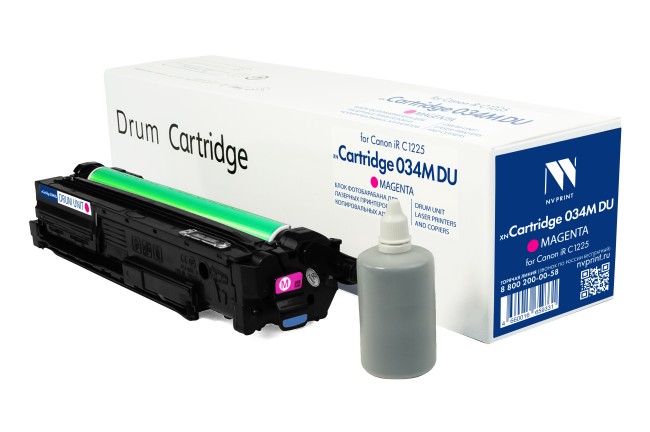 Блок фотобарабана NVP совместимый NV-034M DU Magenta для Canon iR C1225 (34000k)