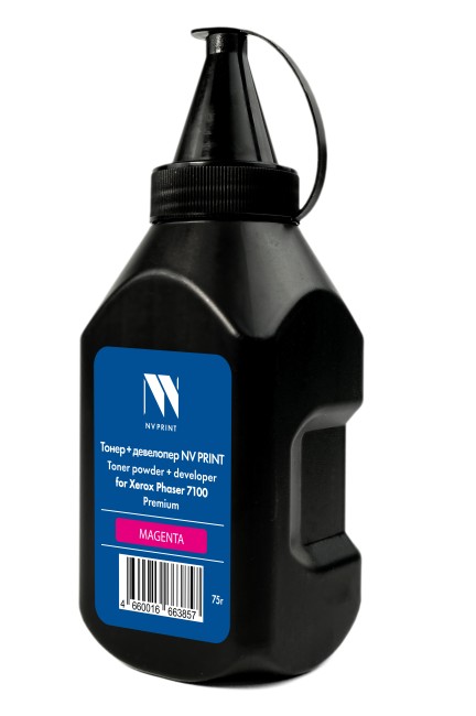 Тонер + девелопер NVP для Xerox Phaser 7100 Premium (75г) Magenta совместимый