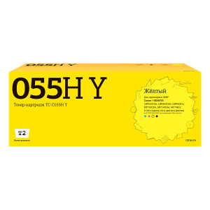 Лазерный картридж T2 TC-C055H Y (i-SENSYS LBP653Cdw/LBP663Cdw/LBP664Cx/MF742Cdw/MF744Cdw/MF746Cx) для Canon, желтый, с чипом