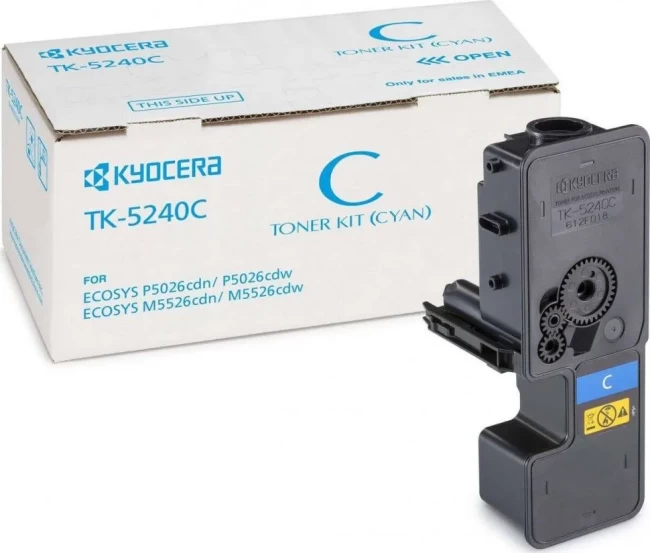 Тонер-картридж TK-5240C Kyocera Mita P5026cdn/cdw, M5526cdn/cdw, 3К (О) голубой 1T02R7CNL0