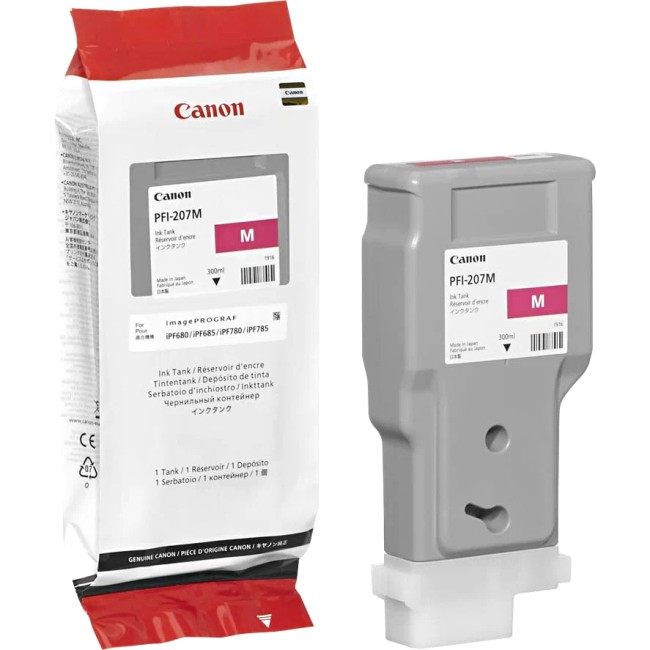 Картридж PFI-207M для Canon iPF680/685/780/785, 300ml (О) пурпурный 8791B001