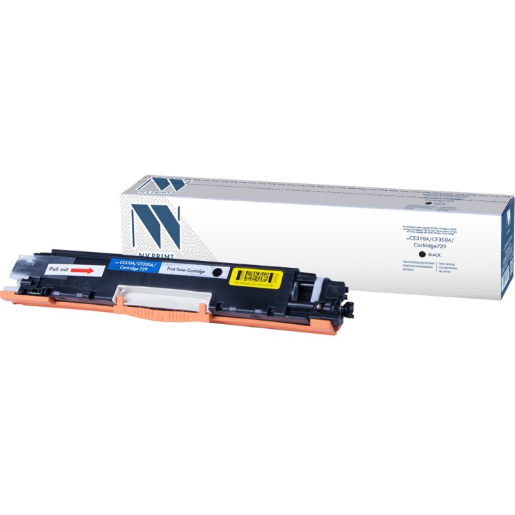 Картридж NVP совместимый NV-CE310A/CF350A/NV-729 Black универсальные для HP/Canon Color LaserJet CP1025/ CP1025nw/ M275/ CP1025/ CP1025nw/ 100 M175a/ 100 M175nw/ M176n/ M177fw/ i-Sensys LBP 7010/ 7010C/ 7018/ 7018C (1300k)