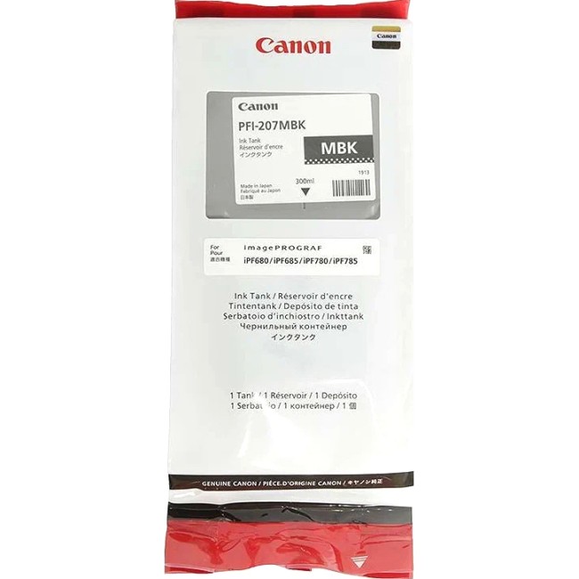 Картридж PFI-207MBK для Canon iPF680/685/780/785, 300ml (О) матовый черный 8788B001
