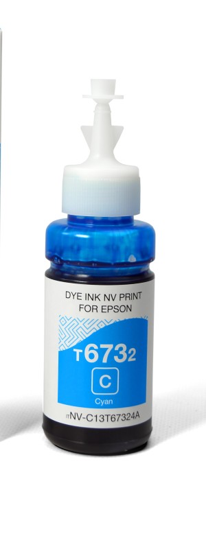 Чернила NV PRINT T6732 (C13T67324A) для Epson L800, L805, L810, L8158, L850, L1800  (70 ml) Cyan совместимые