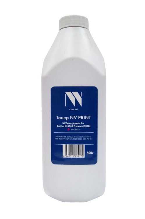 Тонер NVP для Brother (500г) Magenta для HL-3040cn, 3045cn, 3070cw, 3075, 3140, 3170, 4040, 4070, MFC-9010, 9120, 9125, 9320, 9325; DCP-9010cn совместимый Premium