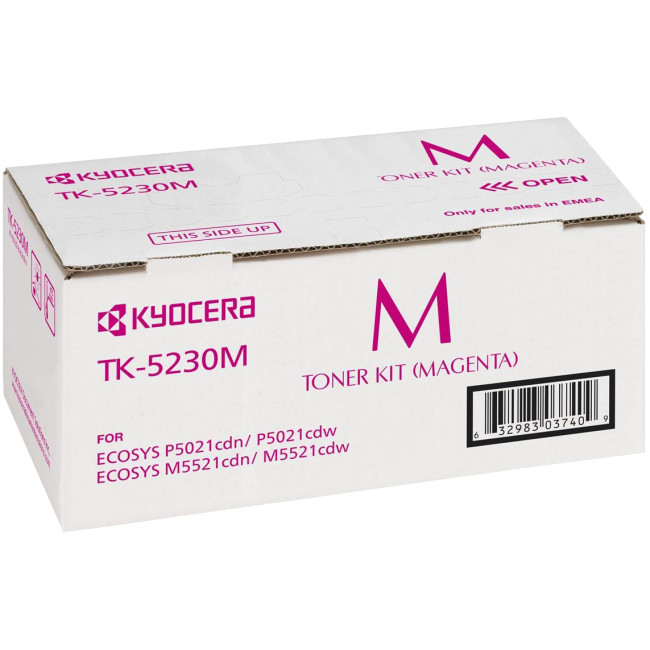 Тонер-картридж TK-5230M Kyocera P5021/M5521 2,2К, (О), красный