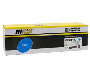Тонер-картридж Hi-Black (HB-CE311A) для HP CLJ CP1025/1025nw/Pro M175, № 126A, C, 1K