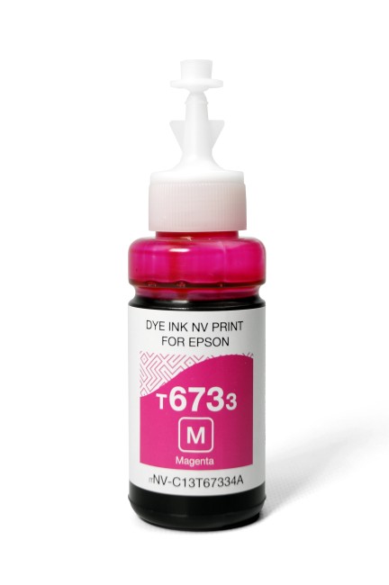 Чернила NV PRINT T6733 (C13T67334A) для Epson L800, L805, L810, L815, L850, L1800  (70 ml) Magenta совместимые