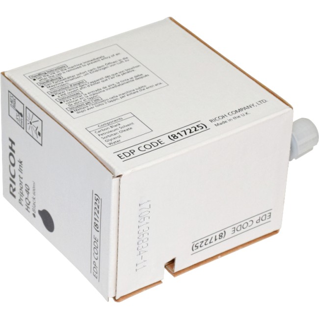 Чернила для дупликатора тип HQ40 черные (5 картриджей*600мл)/ RICOH PRIPORT BLACK INK HQ40( 5 картриджей*600мл)