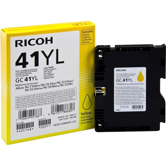 GC 41YL Картридж для гелевого принтера Жёлтый GC 41YL Print Cartridge Yellow