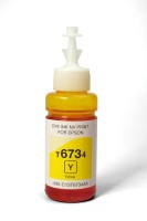 Чернила NV PRINT T6734 (C13T67344A) для Epson L800, L805, L810, L815, L850, L1800  (70 ml) Yellow совместимые