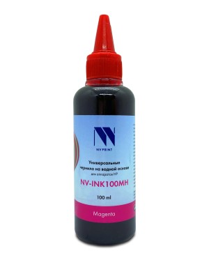 Чернила NV PRINT универсальные на водной основе NV-INK100MH для аппаратов HP (100 ml) Magenta совместимые