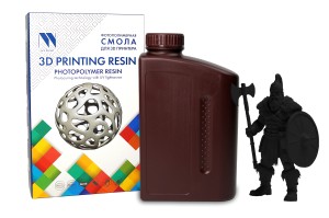 Фотополимерная смола NVPRINT ABS Like Resin Black для 3D печати 1 кг (бут)
