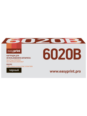 Тонер-картридж EasyPrint LX-6020B для Xerox Phaser 6020/6022/WorkCentre 6025/6027 (2000 стр.) черный, с чипом 106R02763