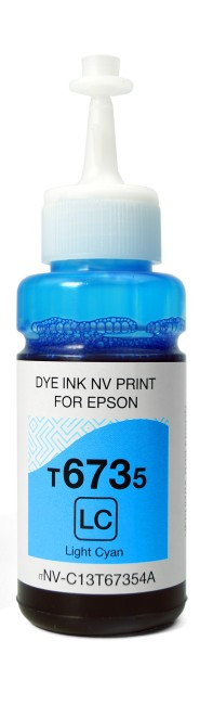Чернила NV PRINT T6735 (C13T67354A) для Epson L800, L805, L810, L8158, L850, L1800  (70 ml) Light Cyan совместимые