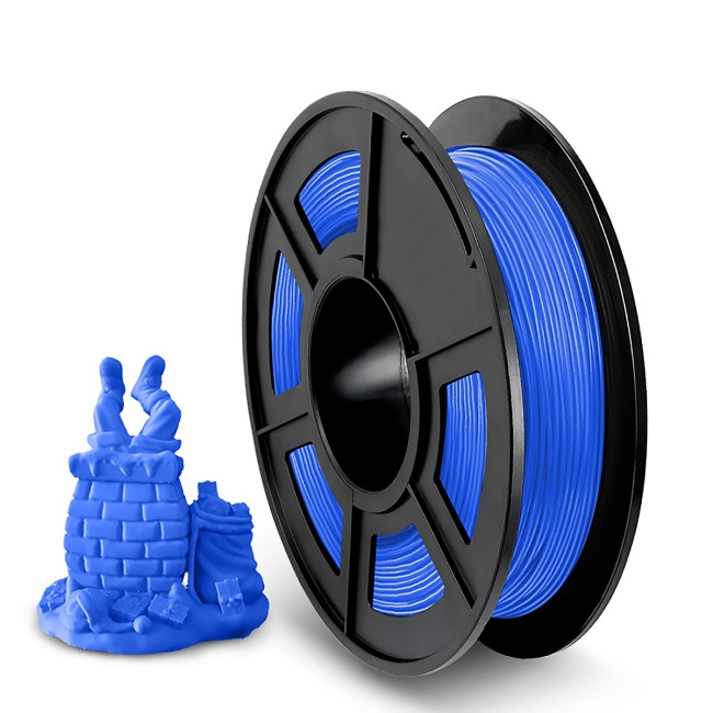 Филамент NVPRINT TPU Blue для 3D печати диаметр 1.75мм  длина 165 метров  масса 0,5 кг