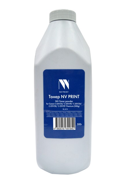 Тонер + девелопер NVP для Canon C-EXV54, C-EXV51, C-EXV49, C-EXV34, C-EXV28, C-EXV29 Premium (500г) Black для IR C3025i, 3125, IR Adv C3320i, C3325i, C3330i, C2020, C2025, C2030, C2220, C2225, C2230, C5045, C5051, C5250, C5255, C1021, C1028, C5030, C5035,