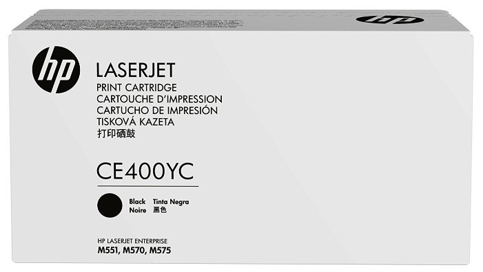 Cartridge HP 507A для CLJ M551/M570/M575, черный ( 11 700 стр.) (белая упаковка)