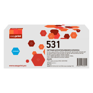 531A/411A/381A Картридж EasyPrint LH-531A U для HP CLJ CP2025/M451/M476/LBP7200Cdn 718C (2900 стр.) голубой, с чипом