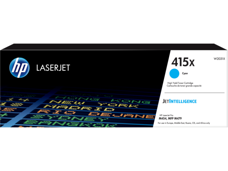 Тонер-картридж 415X для HP LJ M454/MFP M479, 6К (O) голубой W2031X