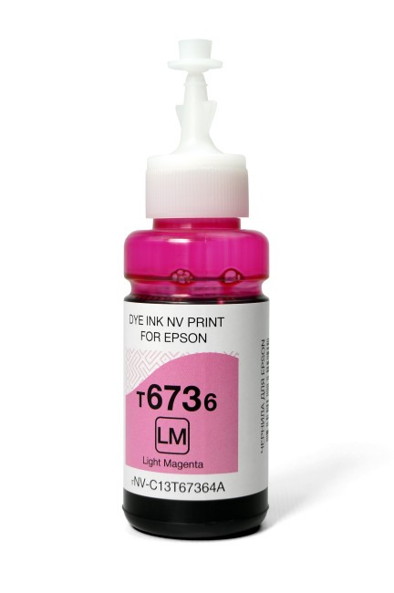 Чернила NV PRINT T6736 (C13T67364A) для Epson L800, L805, L810, L8158, L850, L1800  (70 ml) Light Magenta совместимые