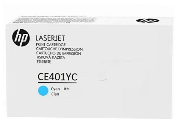 Cartridge HP 507A для CLJ M551/M570/M575, голубой (7 800 стр.) (белая упаковка)
