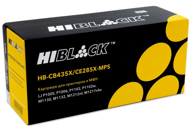Картридж Hi-Black (HB-CE285X-MPS) для HP LJ Pro P1102/P1120W/M1212nf/M1132MFP/Canon 725, 6K Картридж Hi-Black (HB-CE285X-MPS) для HP LJ Pro P1102/P1120W/M1212nf/M1132MFP/Canon 725, 6K