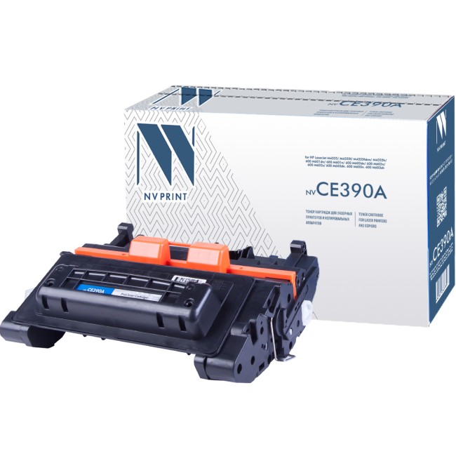 Картридж NVP совместимый NV-CE390A для HP LaserJet M4555/ M4555f/ M4555fskm/ M4555h/ 600 M601dn/ 600 M601n/ 600 M602dn/ 600 M602n/ 600 M602x/ 600 M603dn. 600 M603n. 600 M603xh (10000k)