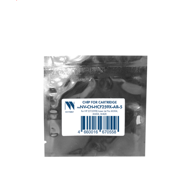 Чип NVP для картриджа HP CF259X (5шт) безлимитный (HP Laser Jet Pro M304, M404, M428) совместимый
