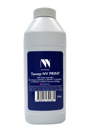 Тонер + девелопер NVP для Canon C-EXV54, C-EXV51, C-EXV49, C-EXV34, C-EXV28, C-EXV29 (250г) Magenta для IR C3025i, 3125, IR Adv C3320i, C3325i, C3330i, C2020, C2025, C2030, C2220, C2225, C2230, C5045, C5051, C5250, C5255, C1021, C1028, C5030, C5035, C5235