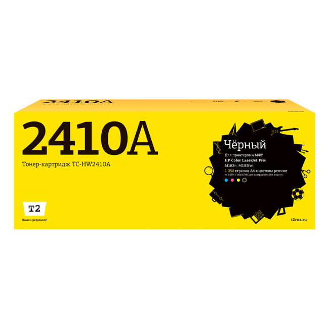 Лазерный картридж T2 TC-HW2410A (Color LaserJet Pro M182n/M183fw) для HP, черный, с чипом