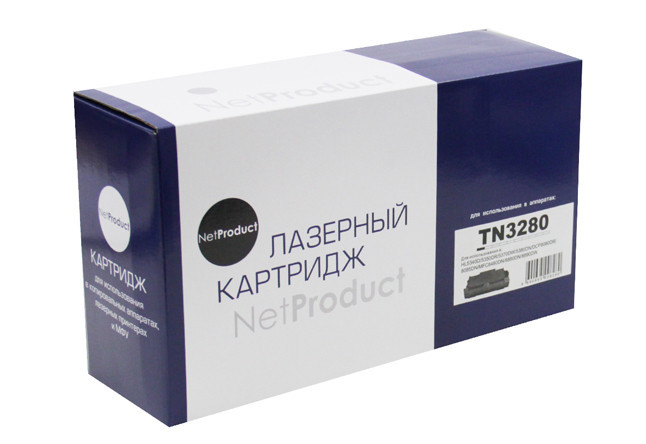 Тонер-картридж NetProduct (N-TN-3280) для Brother HL-5340/5350/5370/5380/DCP-8070D, 8K Тонер-картридж NetProduct (N-TN-3280) для Brother HL-5340/5350/5370/5380/DCP-8070D, 8K
