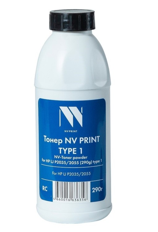 Тонер NVP для HP P2035/2055/1010 (CE505A / CE505X) (290г) для HP LaserJet P2030, P2035, P2050,P2055; Canon (719) LBP 6650, 6680, 6300, 6310, MF 5840, 5880, 5940, 5980 Type1 совместимый