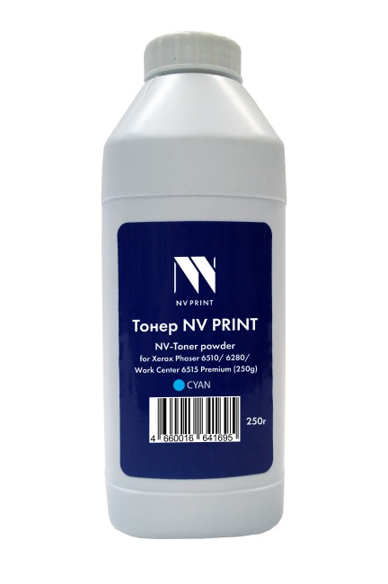 Тонер + девелопер NVP для Xerox Phaser 6510, 6280, WorkCenter 6515 Premium (250г) Cyan совместимый