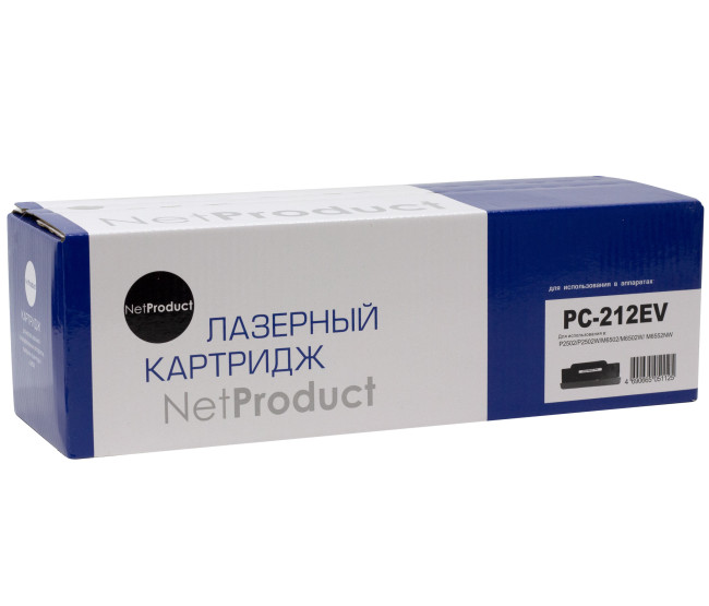 Картридж NetProduct (N-PC-212EV) для P2502/P2502W/M6502/M6502W/M6552NW, 1,6К
