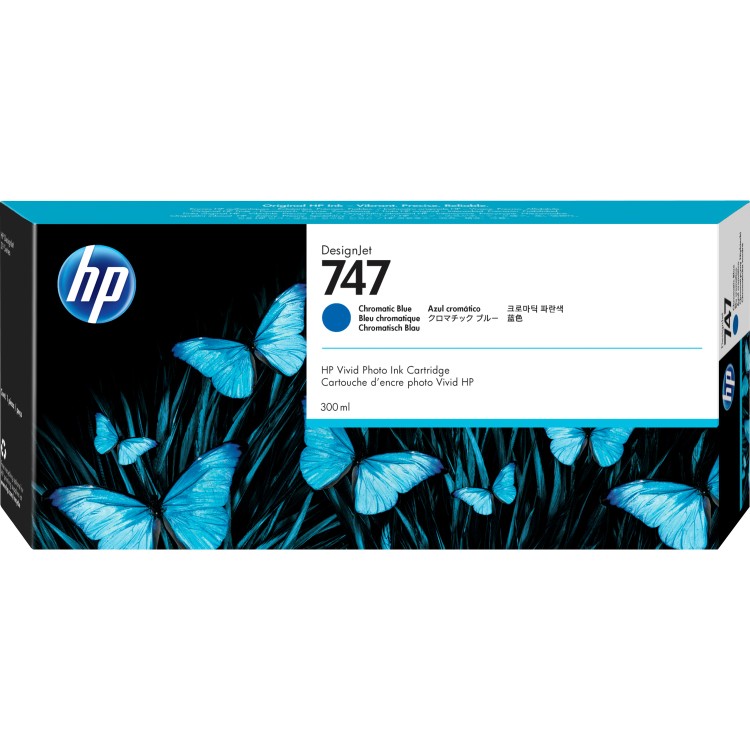 Картридж HP 747 300-ml Chromatic Blue Ink Cartridge