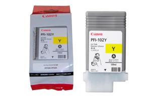 Картридж PFI-102Y Canon iPF500/ iPF600/iPF610/iPF700, 130мл (O) Yellow 0898B001