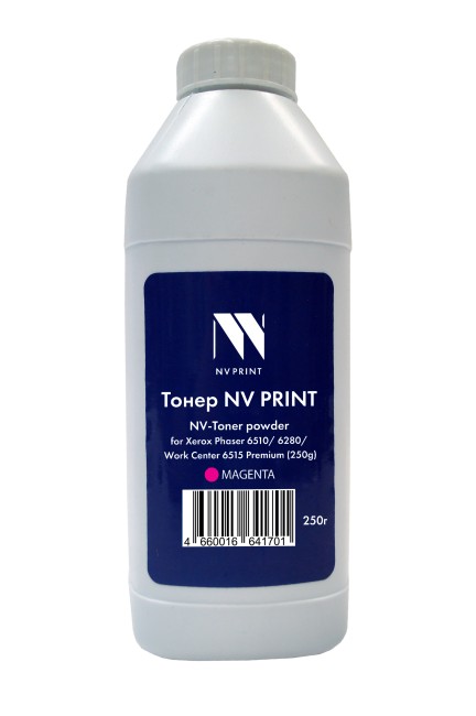 Тонер + девелопер NVP для Xerox Phaser 6510, 6280, WorkCenter 6515 Premium (250г) Magenta совместимый