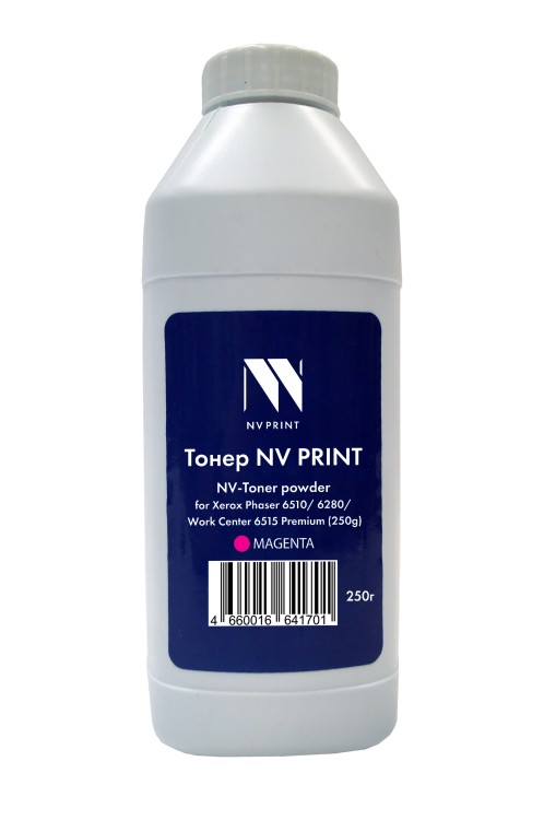 Тонер + девелопер NVP для Xerox Phaser 6510, 6280, WorkCenter 6515 Premium (250г) Magenta совместимый