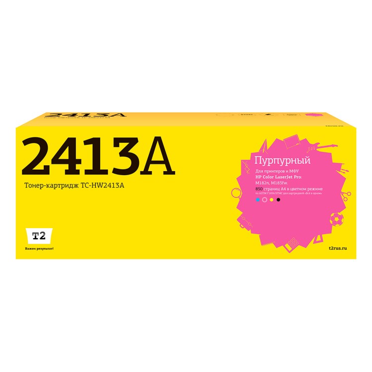 Лазерный картридж T2 TC-HW2413A (Color LaserJet Pro M182n/M183fw) для HP, пурпурный, с чипом