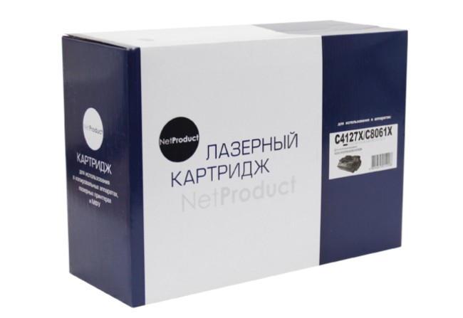Картридж NetProduct (N-C4127X/C8061X) для HP LJ 4000/4050/4100, Универсальный, 10K Картридж NetProduct (N-C4127X/C8061X) для HP LJ 4000/4050/4100, Универсальный, 10K