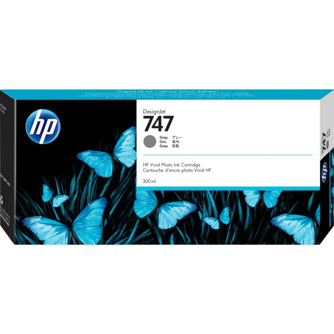 Картридж HP 747 300-ml Gray Ink Cartridge