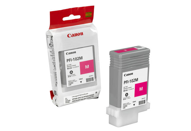 Картридж PFI-102M Canon iPF500/iPF600/iPF610/iPF700, 130мл (O) Magenta 0897B001