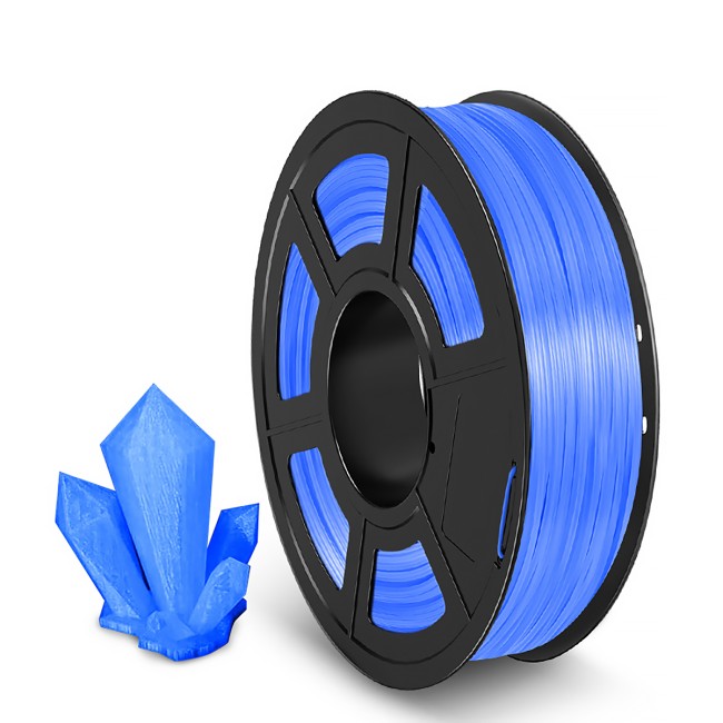 Филамент NVPRINT TPU Trans. Blue для 3D печати диаметр 1.75мм  длина 165 метров  масса 0,5 кг
