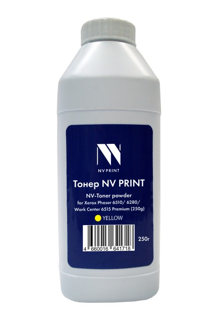 Тонер + девелопер NVP для Xerox Phaser 6510, 6280, WorkCenter 6515 Premium (250г) Yellow совместимый