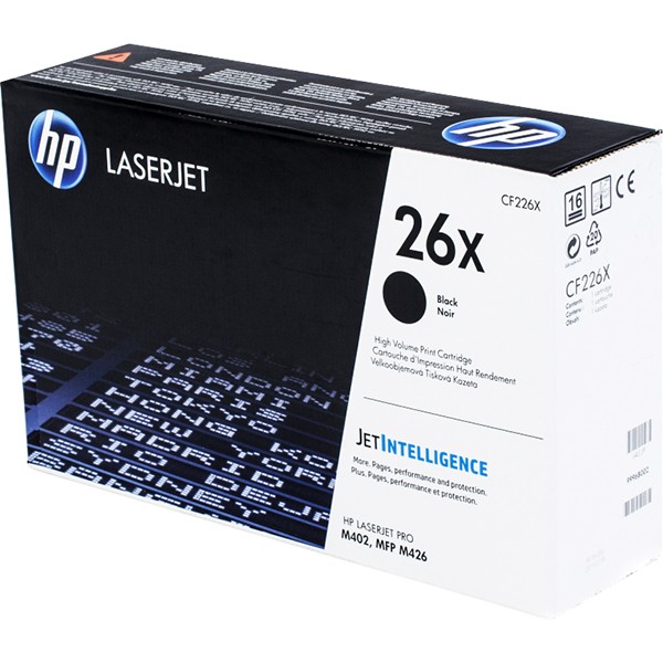 Тонер-картридж HP 26X High Yield Black Original LaserJet Toner Cartridge