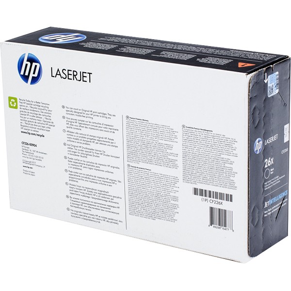 Тонер-картридж HP 26X High Yield Black Original LaserJet Toner Cartridge