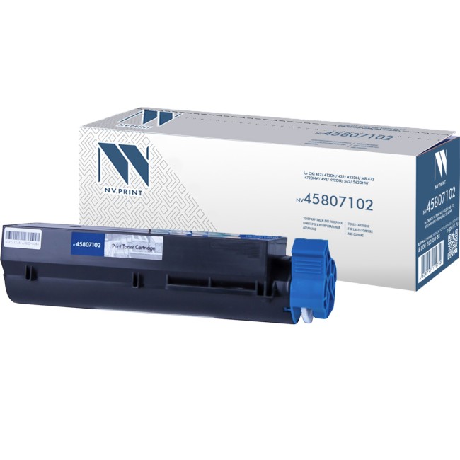 Картридж NVP совместимый NV-45807102 для Oki 412/ 412dn/ 432/ 432dn/ MB 472/ 472dnw/ 492/ 492dn/ 562/ 562dnw (3000k)