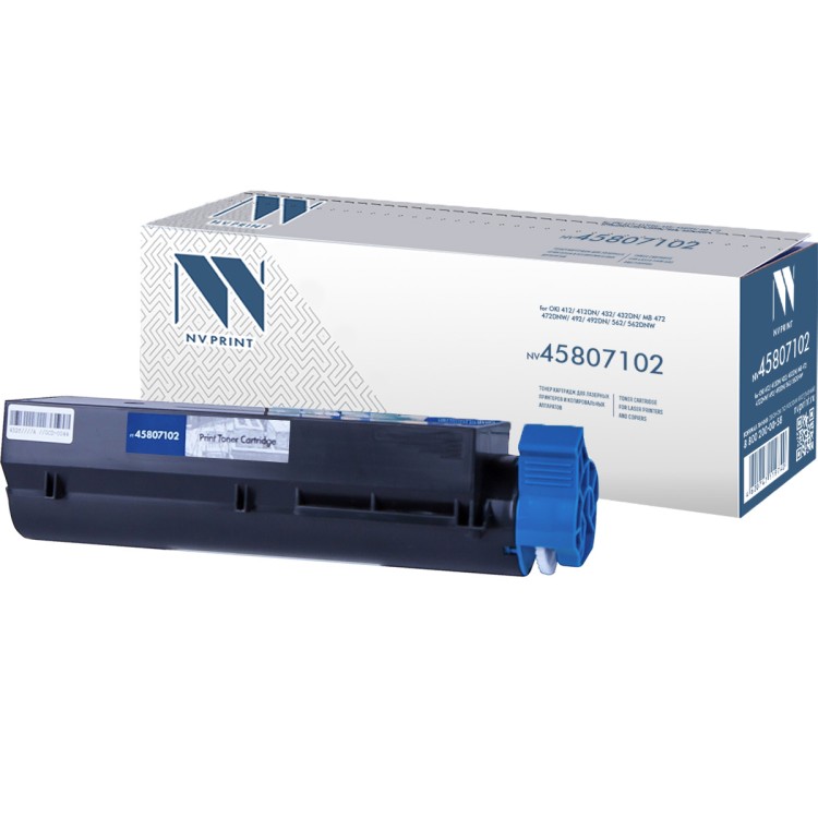 Картридж NVP совместимый NV-45807102 для Oki 412/ 412dn/ 432/ 432dn/ MB 472/ 472dnw/ 492/ 492dn/ 562/ 562dnw (3000k)